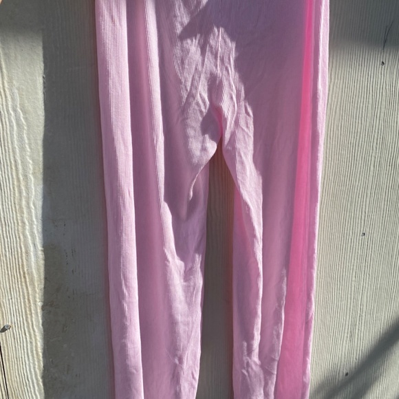 Skims lounge pant lace trim pink ribbed size small - Picture 8 of 12